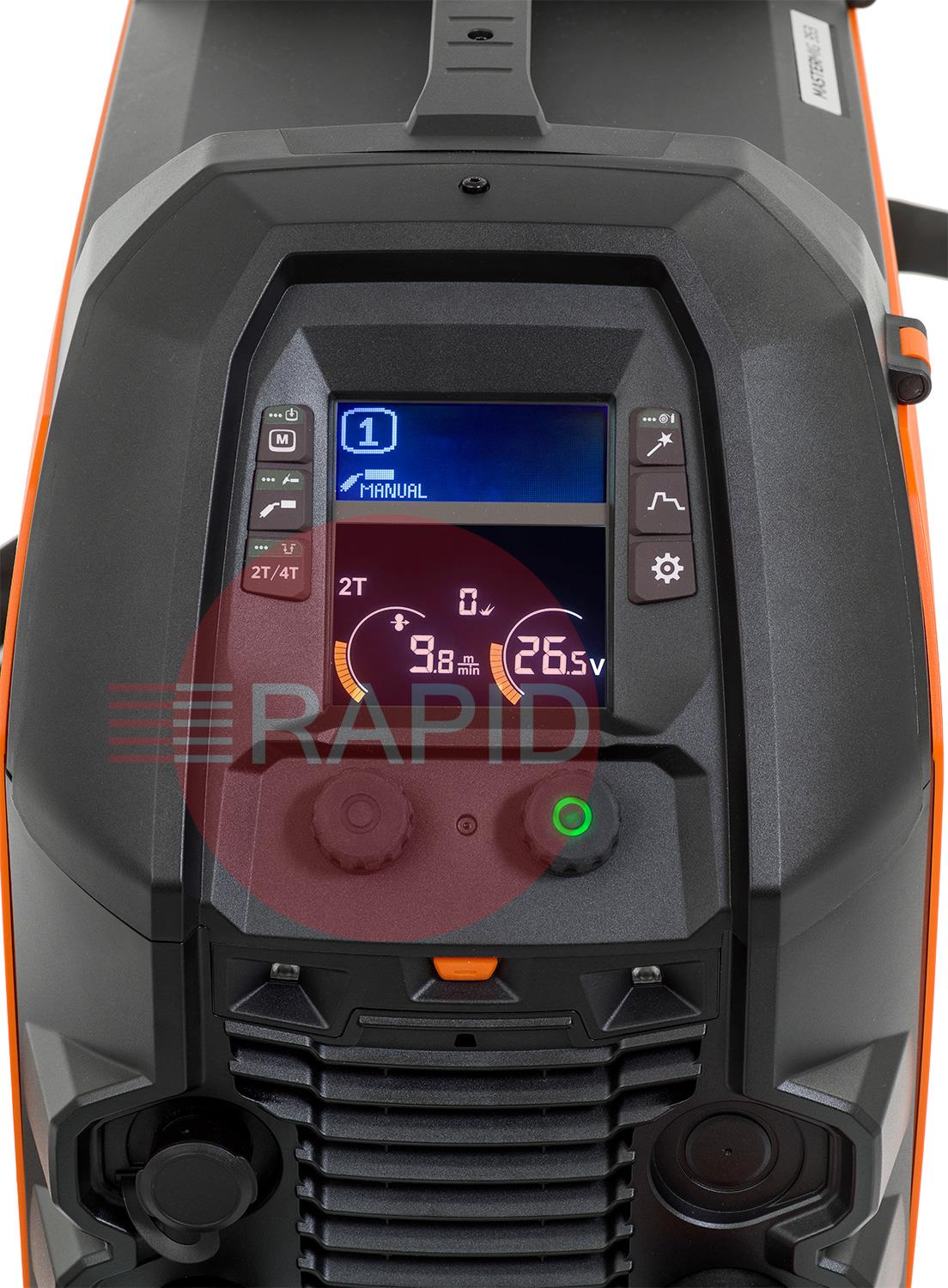 P501GXE3  Kemppi Master M 353G MIG Welder Air Cooled Package, with GXe 305G 3.5m Torch - 400v, 3ph